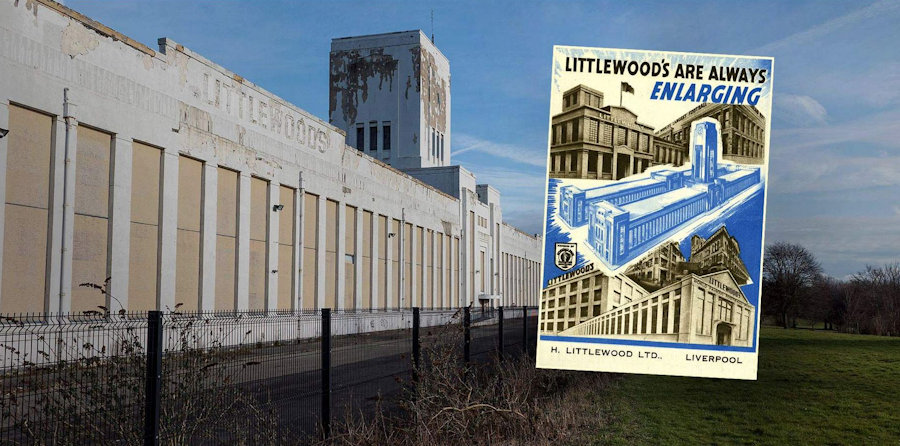 Imaginative encapsulation using old art work of Littlewoods Factory
