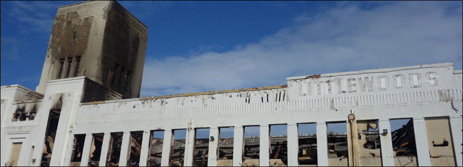 Post fire panormaic view of the Littlewoods Building