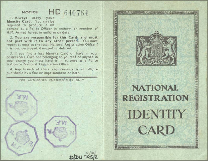 National Registration card