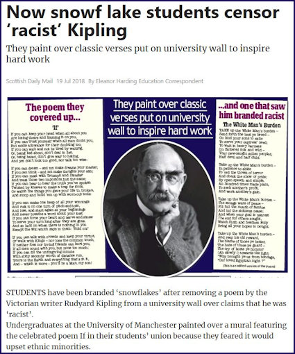 Newspaper article header Kipling