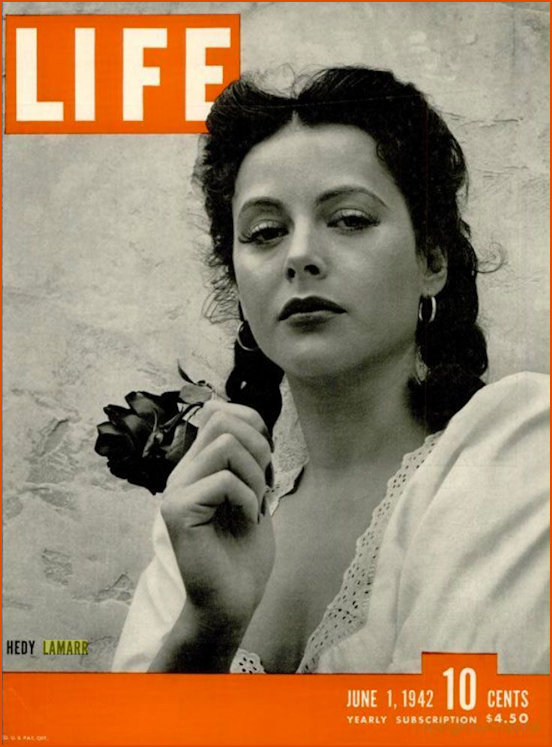 Hedy Lamarr on the cover of Life Magasine in 1942