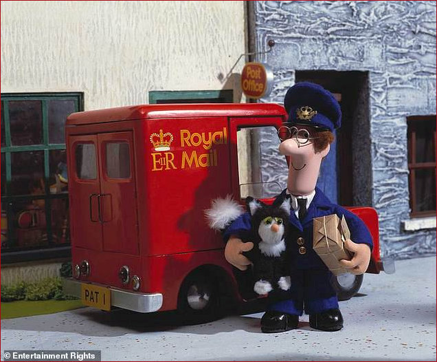 Postman Pat and his black and white cat