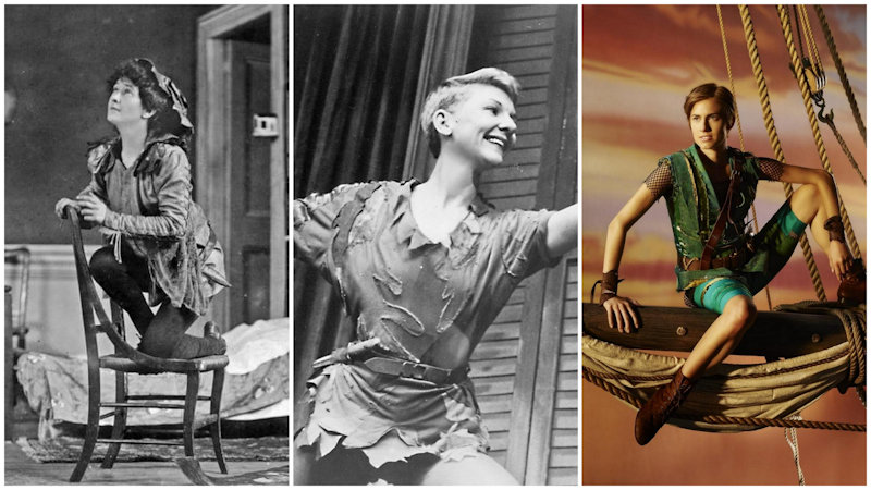 Three of 15 actresses who have played Peter Pan