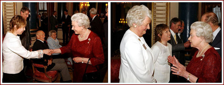 HM Queen and the Duke of Edinburgh meet Jayne Torvill