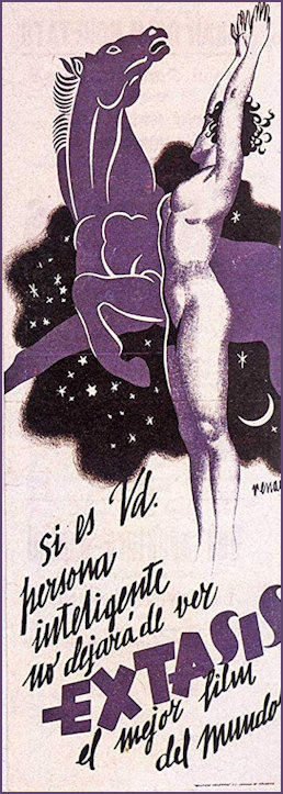 Lurid poster for Ecstasy 1933