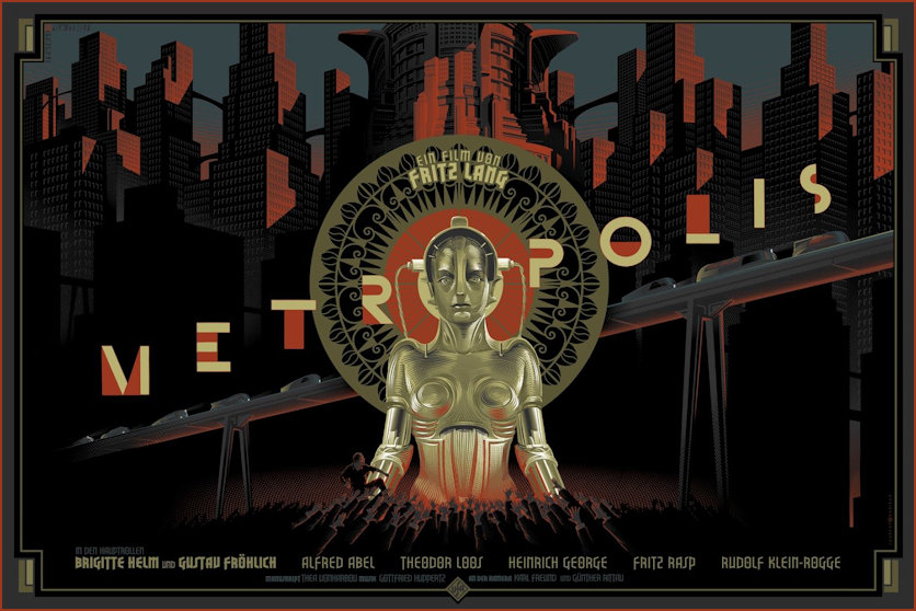German poster of Fritz Langs Metropolis