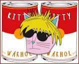 Andy Warhol Cat Pin