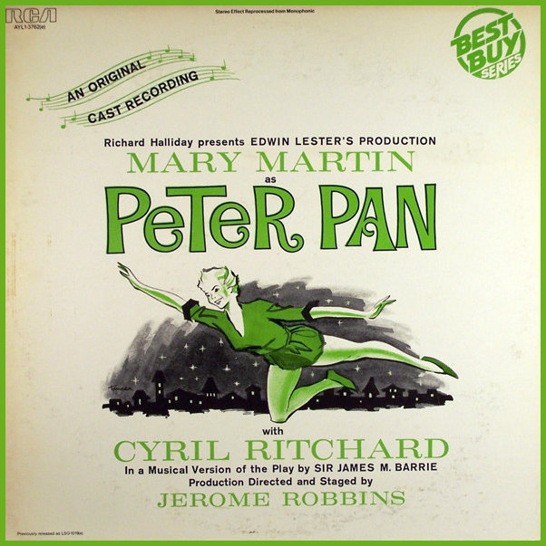 Mary Martin in Peter Pam original recording cover