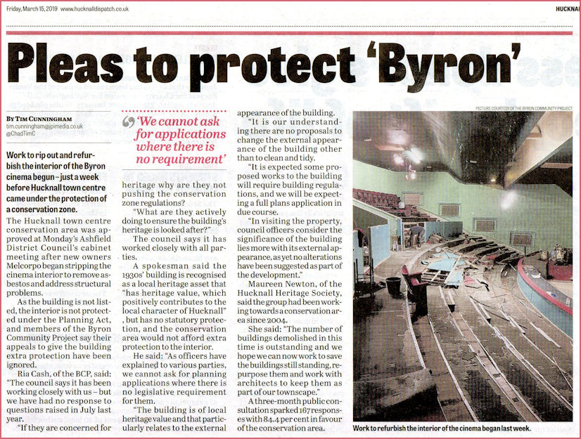 Pleas to protect Byron Cinema