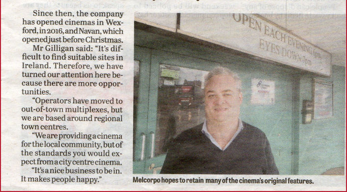 Hucknall Dispatch article concerning Byron Cinema refurbishment cont