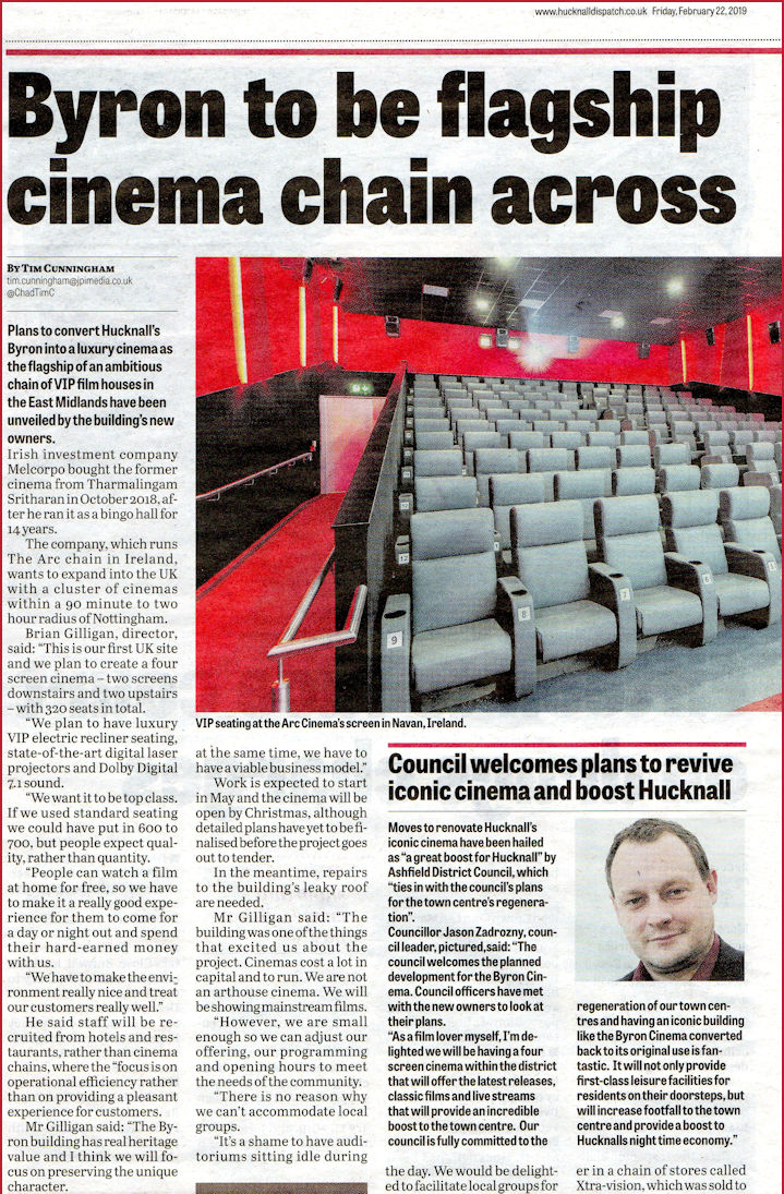 Byron to be flagship Cinema Dispatch article