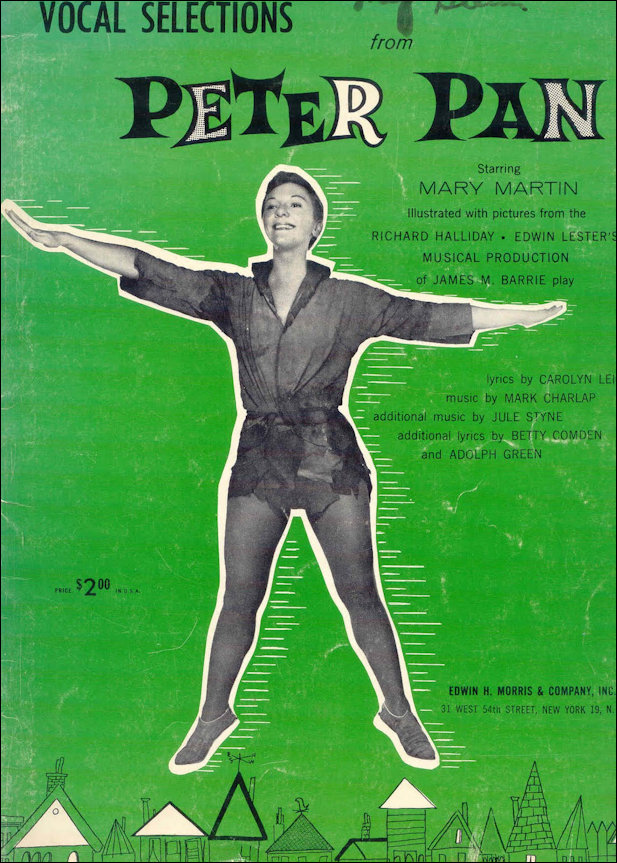 Mary Martin on the Cover of the 1954 programme/songsheet