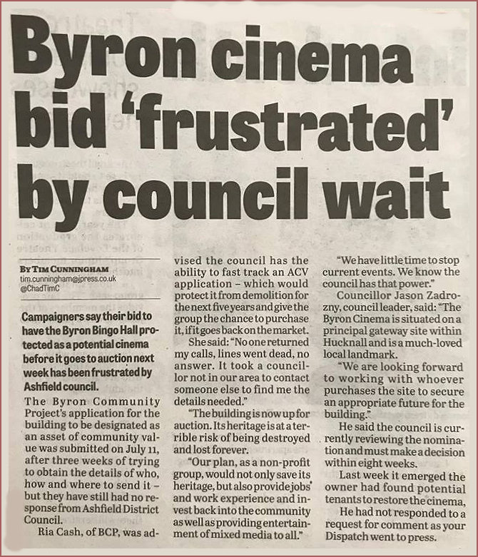 Byron bid frustrated by council wait