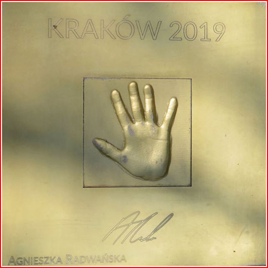 Aga Commemorative Plaque of Hand imprint