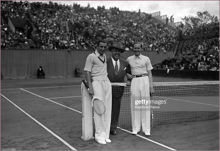 Perry and von Cramm 1935 Roland Garros finalists