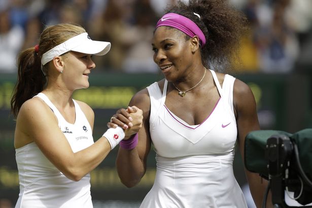 Serena congratulates Aga