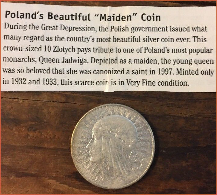 Queen Jadwiga Coin with historical reference