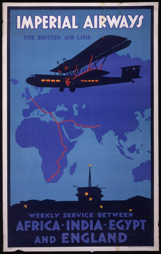 Traditional Imperial Airways Poster 1932 
