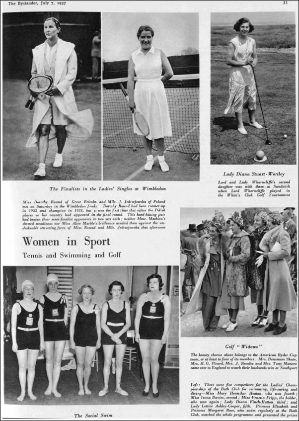 Bystander featuring Womens Sport achievements 1937