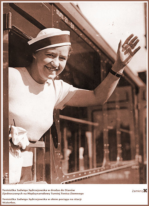 JJ on her way to the US at Waterloo 1937 