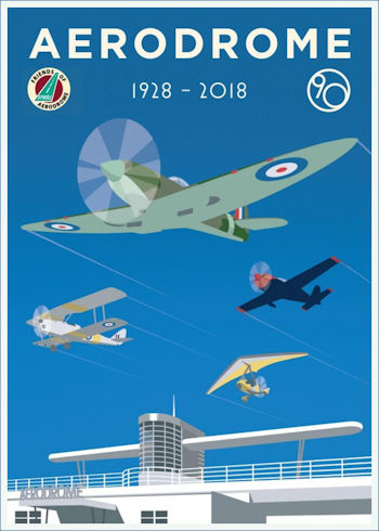 Aviator Hotel 90th anniversary poster