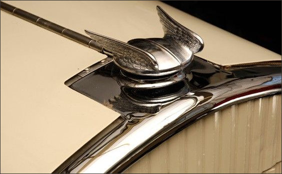Chrysler Hood Ornament on 1929 Roadster