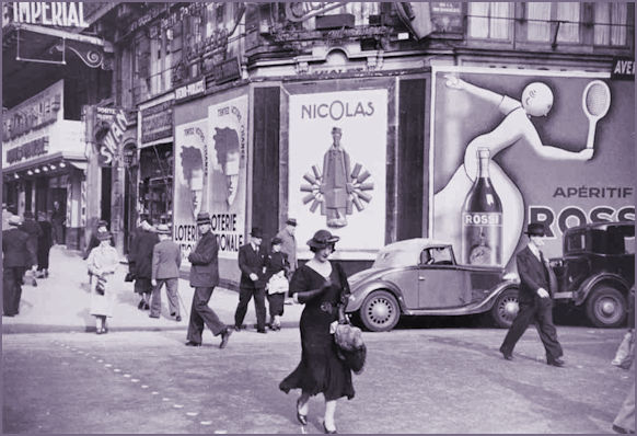 Martini Rosso ad Paris Street 1936