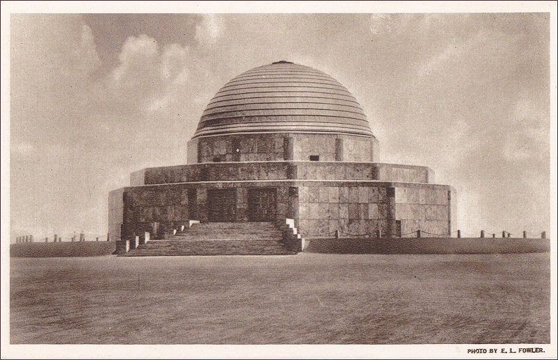 1930 Post card of the Adler Planetarium