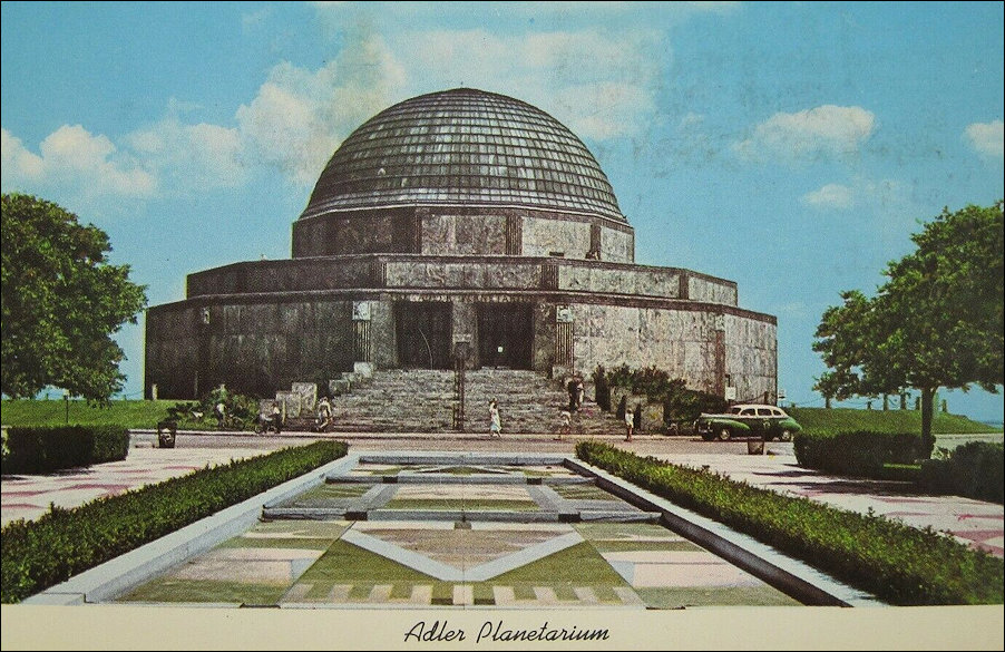 Postcard of Adler Planetarium circa 1940-50