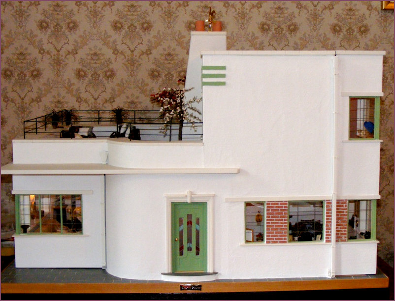 Exterior view of miniature Kensington Doll's House