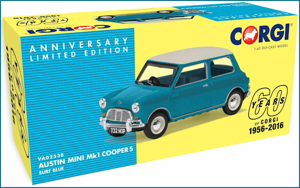 Corgi 60th Anniversary Surf Blue Mini Boxed