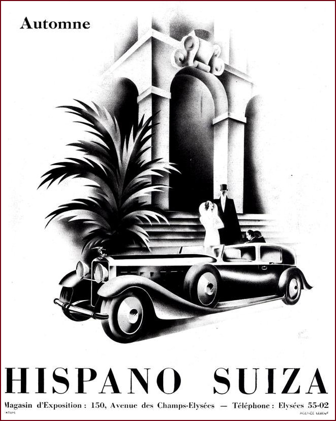 Hispano Suiza Car Advert 1935
