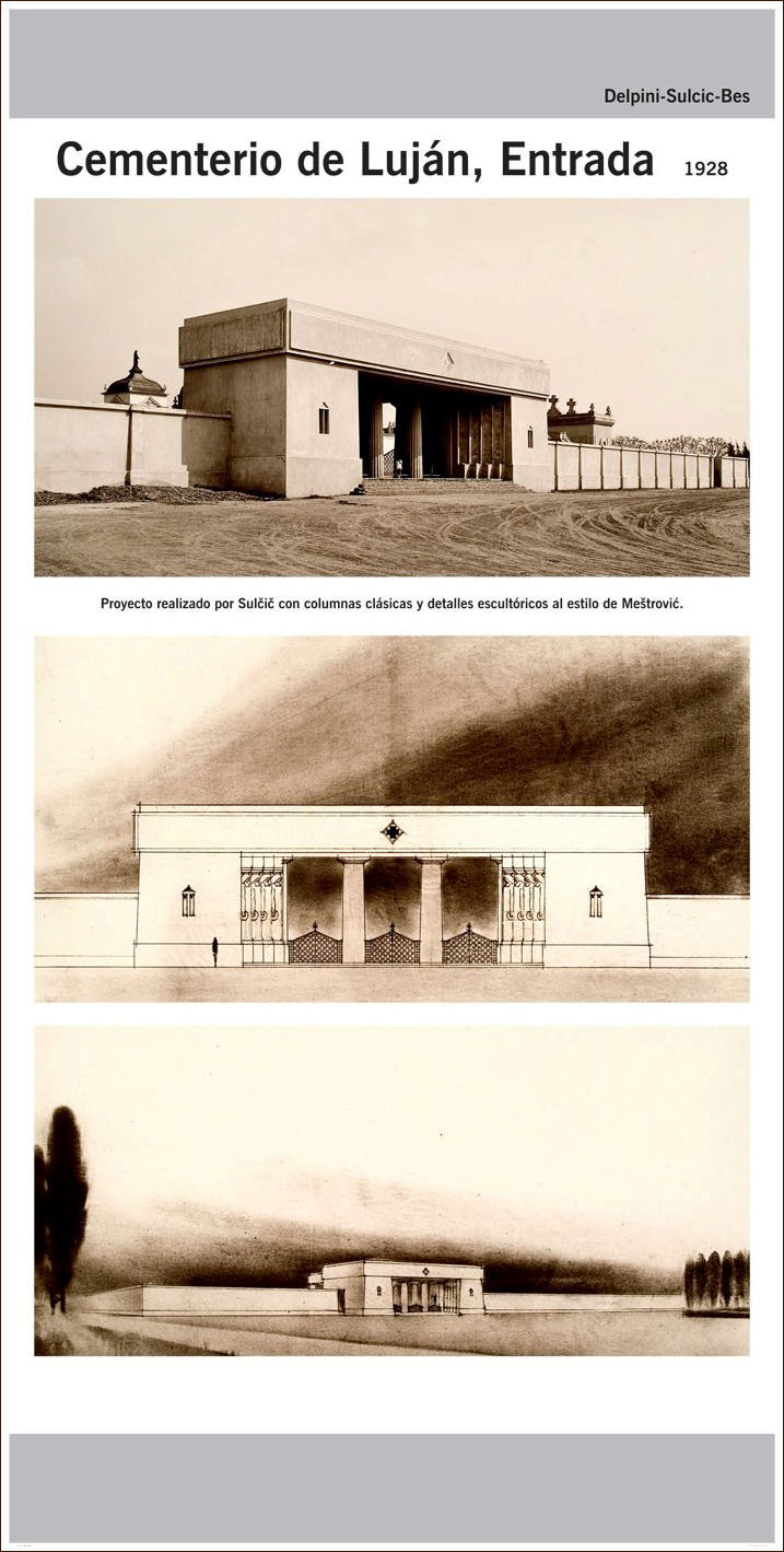 Architectural Drawings for the Municipal Cemetery in Lujan