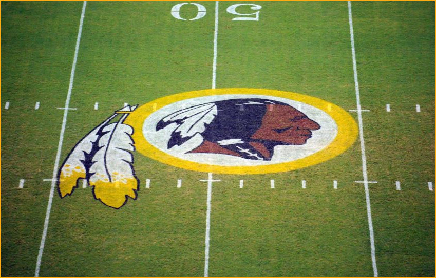 Team Logo painted onto the playing field