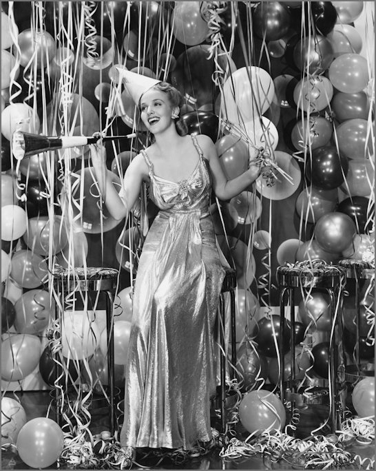 1930s Film Starlet partying