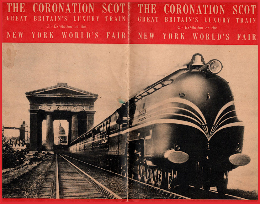 The Coronation Scot delivered to NY in 1939 to be exhibited at the World's Fair