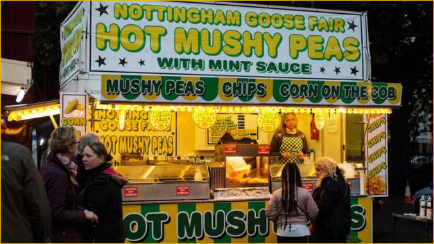 Goose Fair Hot Mushy Peas Stall