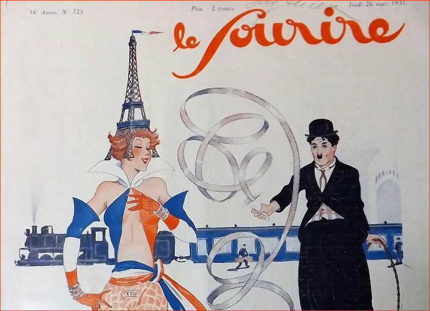 Le Sourire pays homage to Charles Chaplin 1931