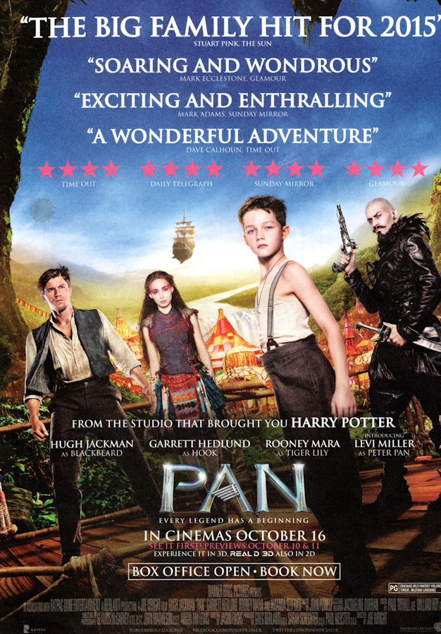 Advertisement for new 2015 Peter Pan Film