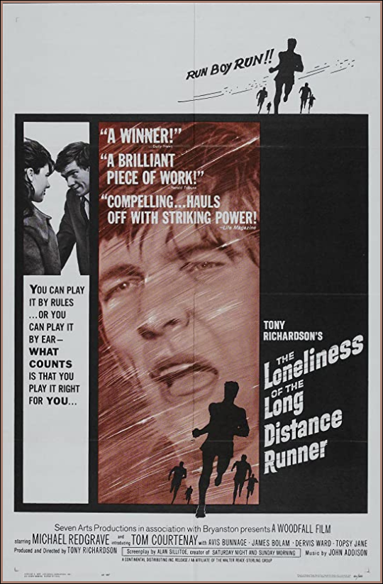 Film Poster for the adaptation of The Loneliness of the Long Distance Runner