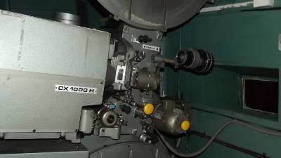 Close-up film projectore