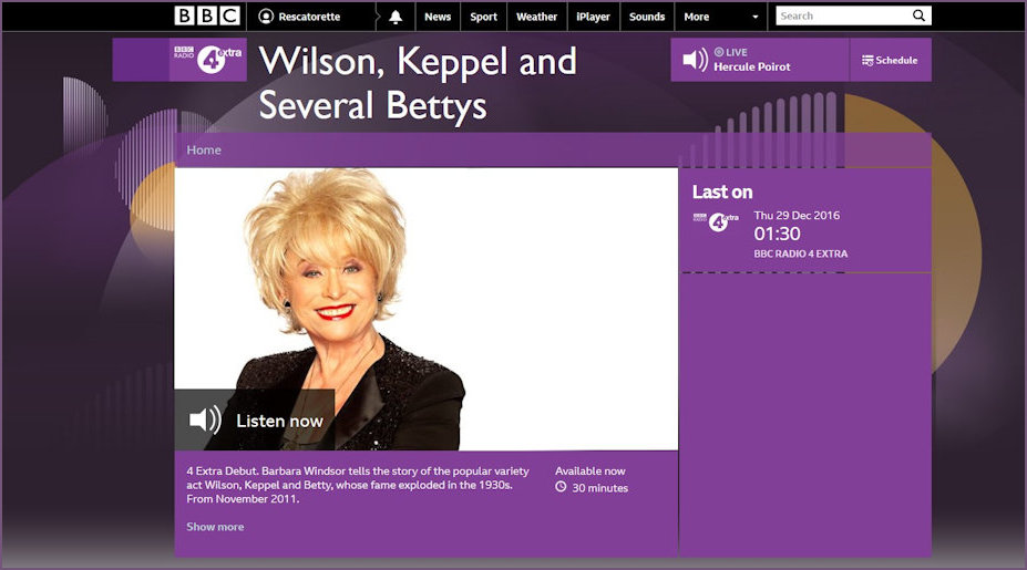 Barbara Windsor BBC iPlayer page