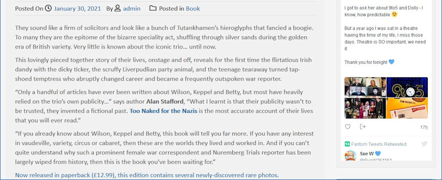 Too Naked for the Nazis by Alan Stafford