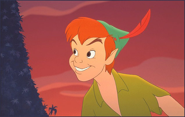 Peter Pan still from the animated 1950s version