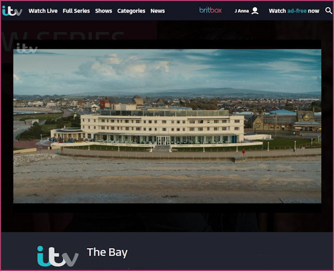 The Bay on ITV featuring the Midland Hotel