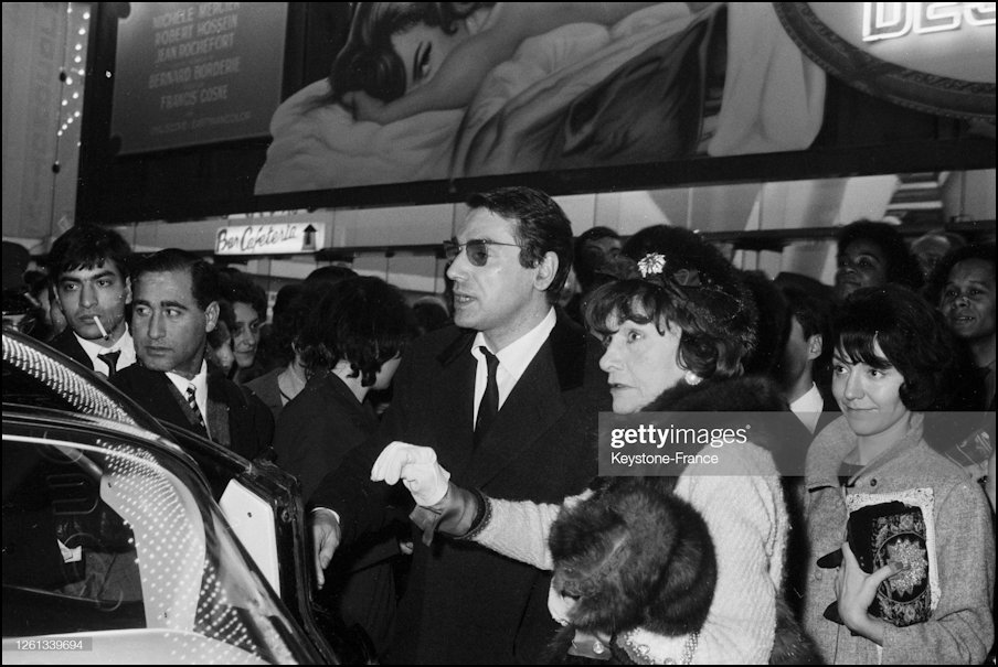 Robert Hossein at the 1964 premiere of Angelique the film in 1964