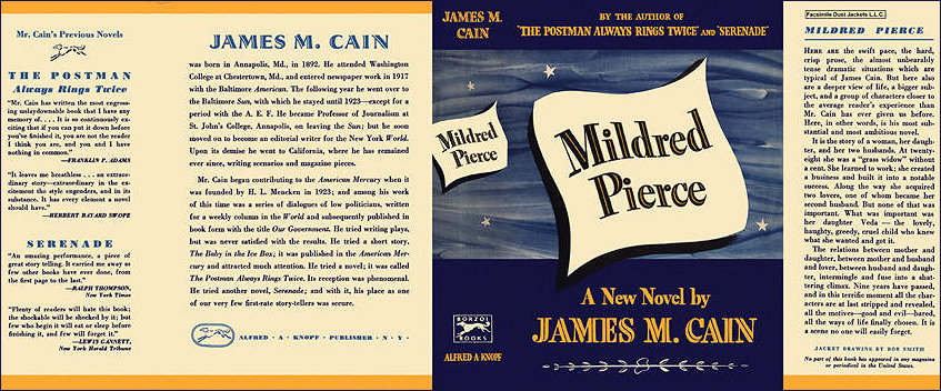 Full facsimile jacket of Mildred Pierce by James M Cain