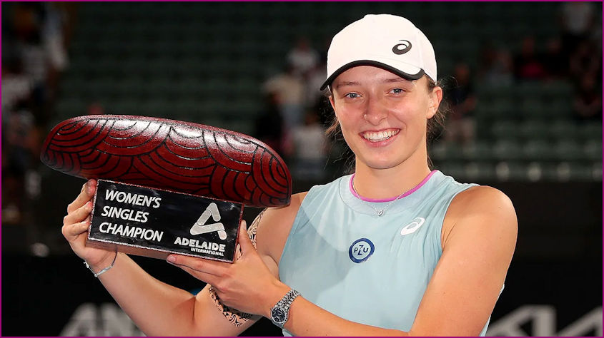 Iga and her Adelaide Trophy