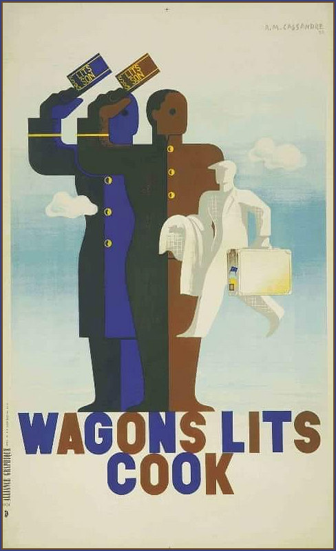A M Cassandre Wagon Lits poster for Cook 1934