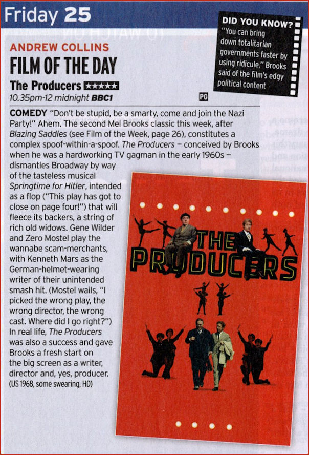 The original Producers as advertised in the Radio Times